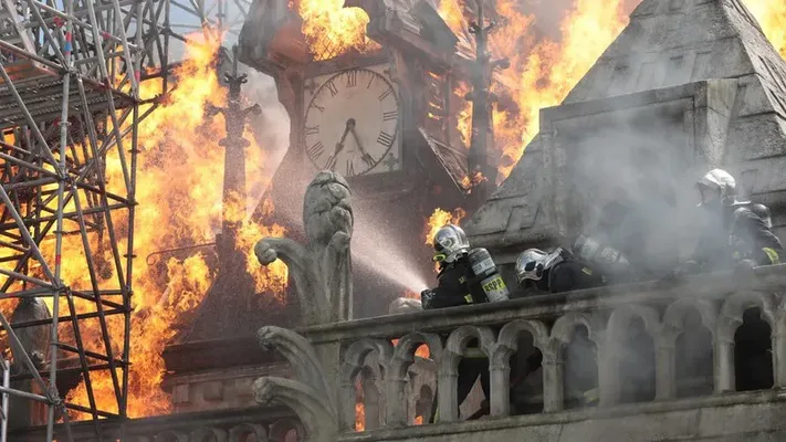 Notre-Dame on Fire Notre-Dame on Fire